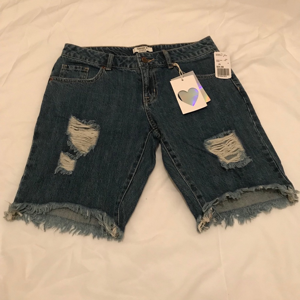NWT Forever 21 Denim Bermuda Shorts